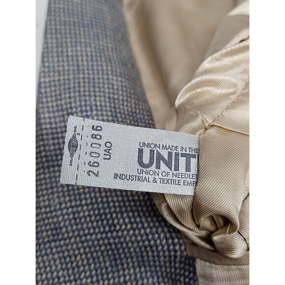 Vtg Tommy Hilfiger  Sport Coat Mens Gray 2 Button Jacket Blazer 46R - Picture 8 of 9